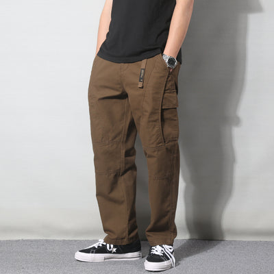 Japanese Style Retro Fashion Brand Multi-pocket Cargo Pants Male