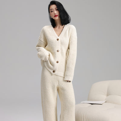 Pajamas Women's Long-sleeved Cardigan Soft Casual Suit