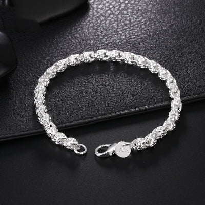 Ladies Men's Silver Plated Fashion Exquisite Vintage New Faucet Bracelet