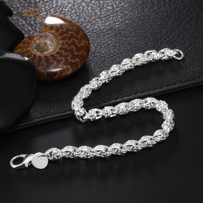 Ladies Men's Silver Plated Fashion Exquisite Vintage New Faucet Bracelet