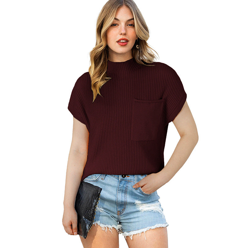 Women's Casual All-match Short-sleeved Sweater