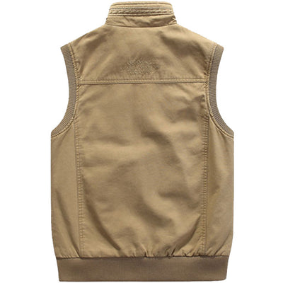 Men's Casual Cotton Multi-pocket Vest