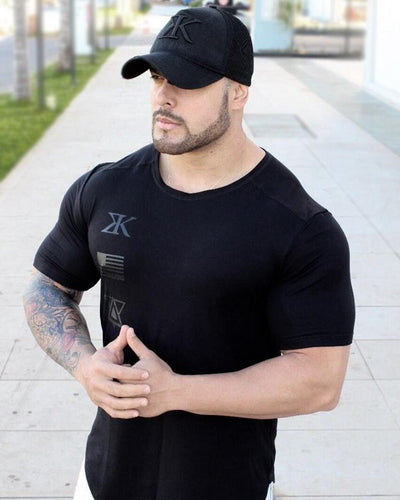 Slim Fit Training Casual Crew Neck Short Sleeve Breathable T-Shirt