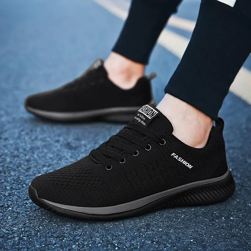 Large Size Summer Breathable Sport Shoes Men Sneakers Women Running Shoes Men Sports Shoes for Men Black Walk Athletic GME-0266