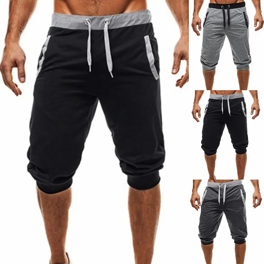 New Fashion Men's Pants Mens Shorts Baggy Jogger Casual Slim Harem Short Slacks Sport Sweatpants Drawstring Jogger Trousers