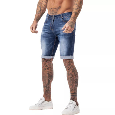 Mens Shorts Summmer Fitness Shorts Elastic Waist Ripped Summer Jeans Shorts for Men Casual Streetwear Dropshipping EU Size dk09