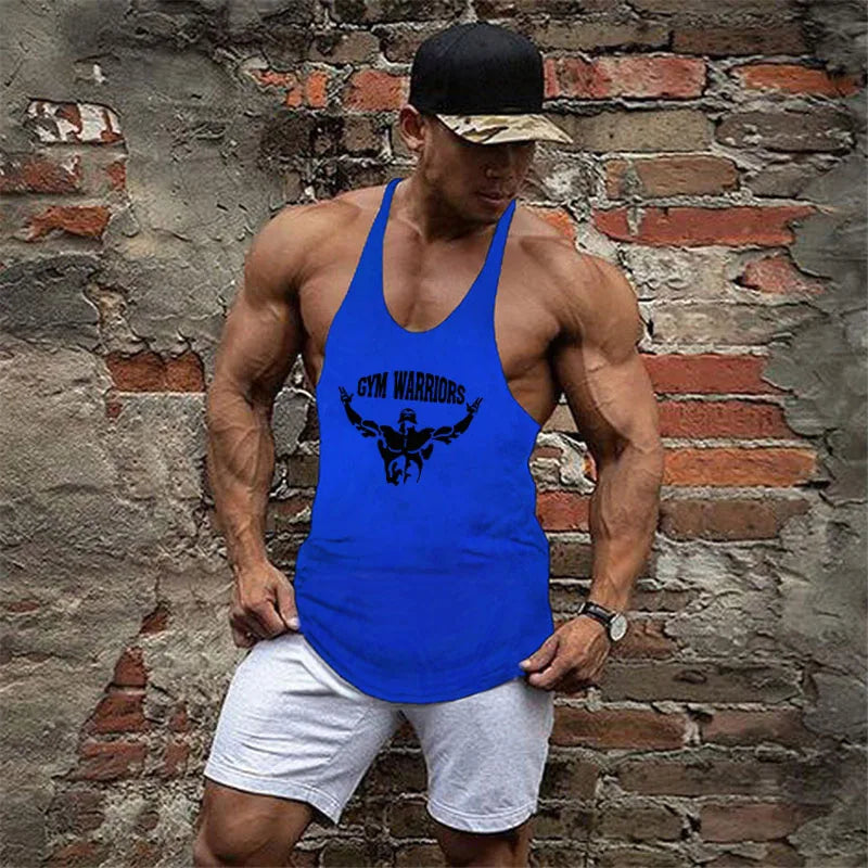 Muscle guys Brand Clothing Gym Tank Tops Mens Fitness cotton Clothes Singlets Men Stringer Bodybuilding sleeveless Shirt