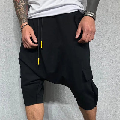 Breathable Shorts Men Casual Shorts Summer Joggers Shorts Men Drawstring Harem Pants Shorts Fifth Pants Mens Shorts short homme