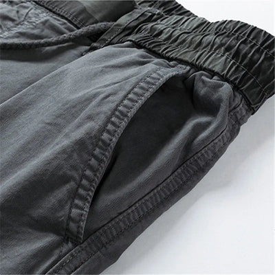 Cargo Pants Men Multi Pocket Causal Pants Men Streetwear Joggers Camouflage Cotton Trousers Men Elastic Waist Ankle Length Pants