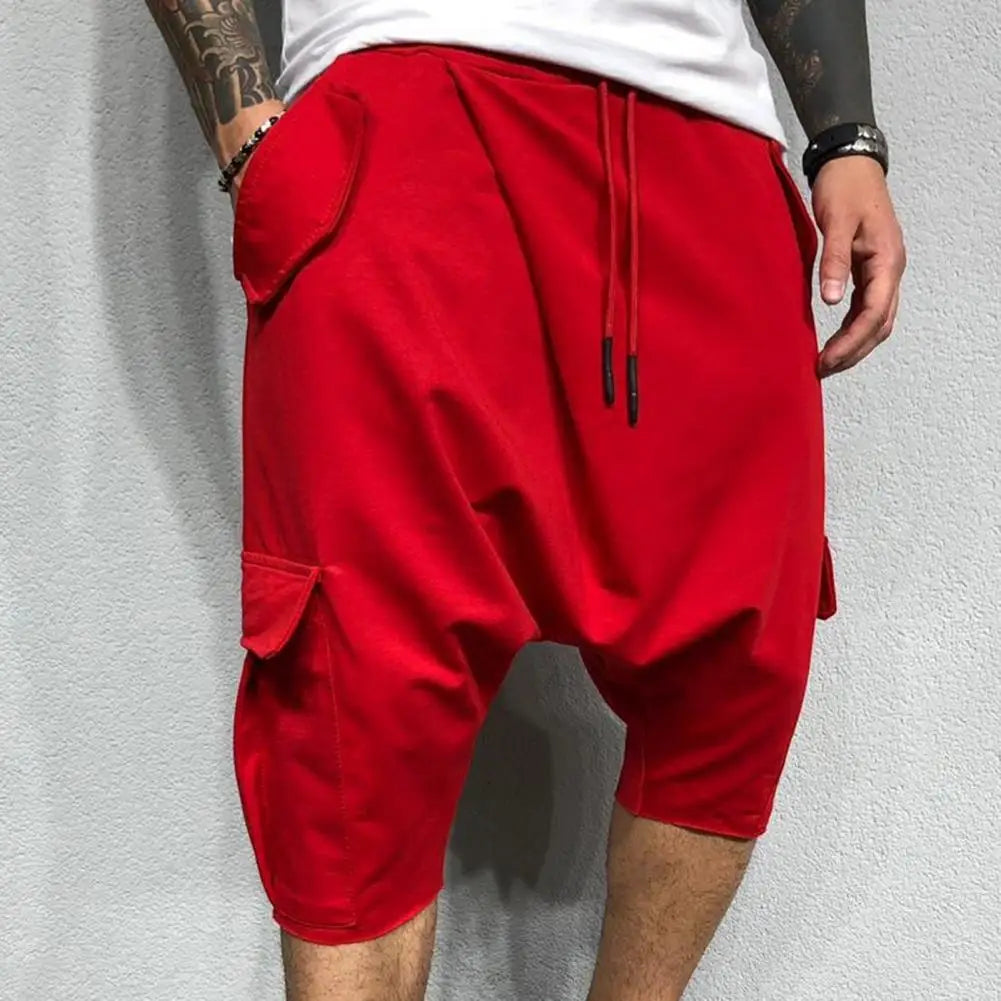 Breathable Shorts Men Casual Shorts Summer Joggers Shorts Men Drawstring Harem Pants Shorts Fifth Pants Mens Shorts short homme