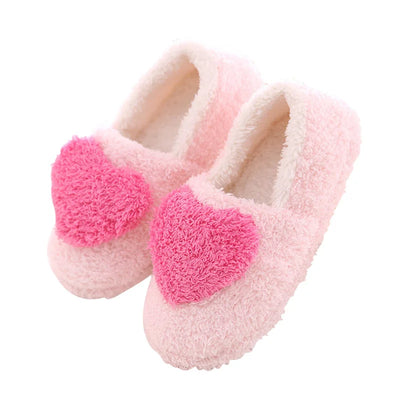 Retail!!! Lovely Ladies Home Floor Soft Women indoor Slippers Outsole Cotton-Padded Shoes Female Cashmere Warm Casual Shoes