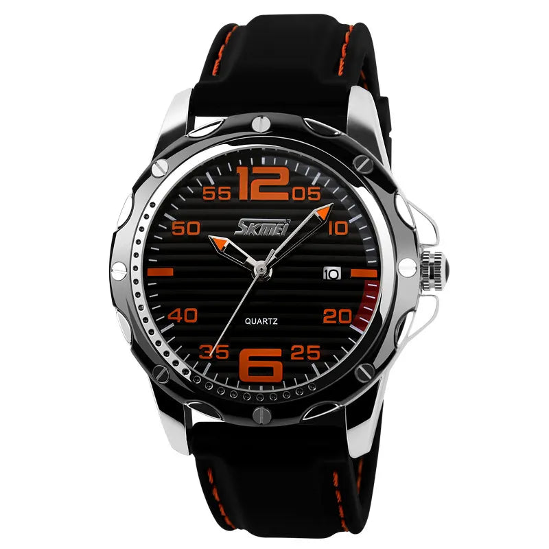 Famous Brand SKMEI Sport Jelly Quartz Men Casual Watch Calendar Date Work For Luxury Brand Men Dress Wristwatch 30M Waterproof