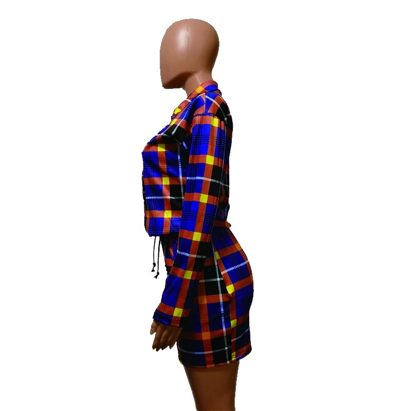 ANJAMANOR Plaid Women