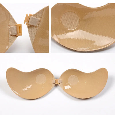 Sexy Push Up Strapless Brassiere Seamless Invisible Silicone Sticky Bra Strapless Bras For Women Push Up Wedding Bra Cups