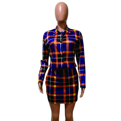 ANJAMANOR Plaid Women