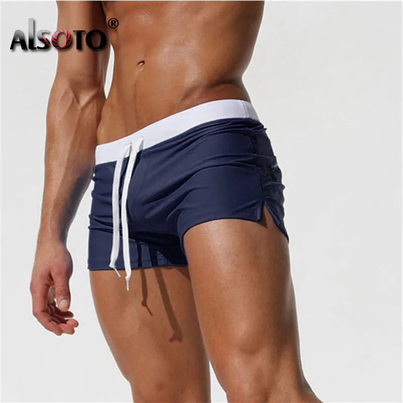 2023 Summer Sexy New Beach Shorts Men swimsuit Casual Mens Shorts Gyms sunga Swimwear Boardshorts Joggers Trunks mayo homme