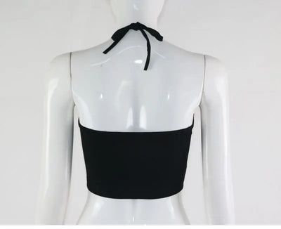 2024 Summer Sexy Women Camis Cropped Clothes Bra Crop Top Crop Feminino Funny Letter I Have No Tits Strapless Tops 100% Cotton