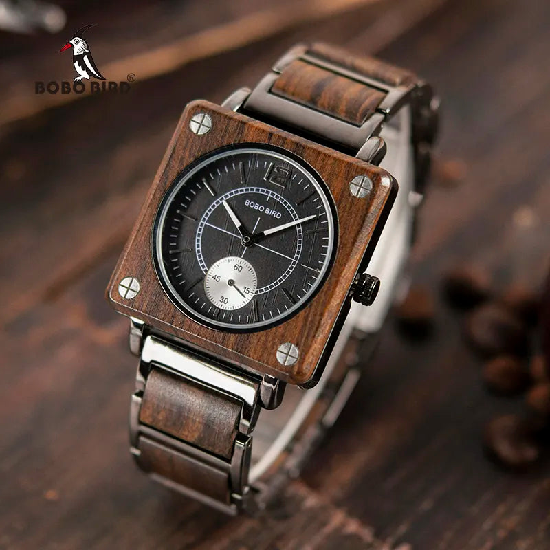 relogio masculino BOBO BIRD Men Watch erkek kol saati Luxury Wooden Watches Waterproof Great Gift for Boyfriend Accept Logo