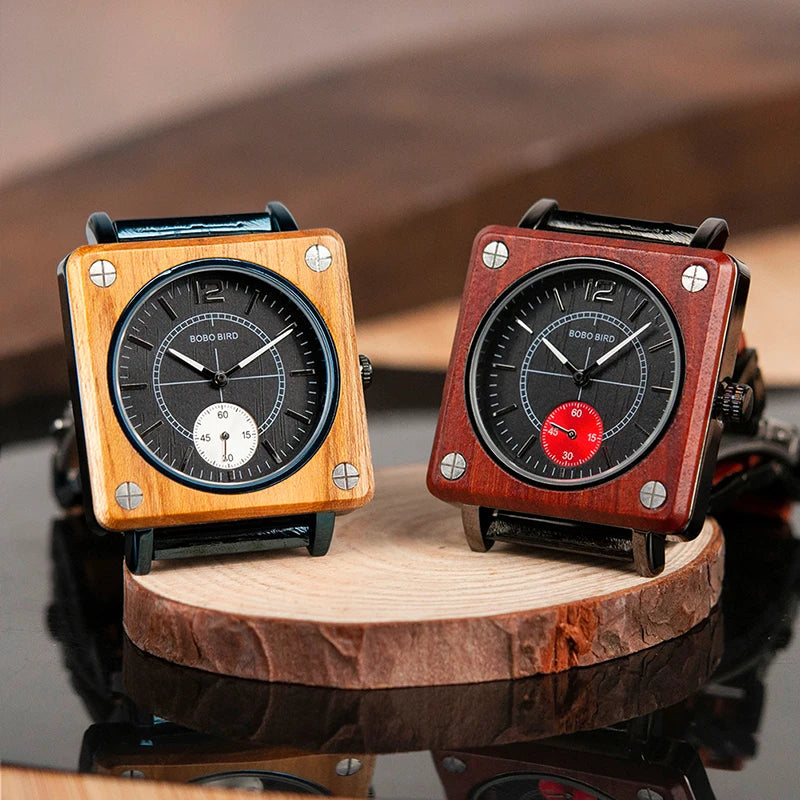 relogio masculino BOBO BIRD Men Watch erkek kol saati Luxury Wooden Watches Waterproof Great Gift for Boyfriend Accept Logo