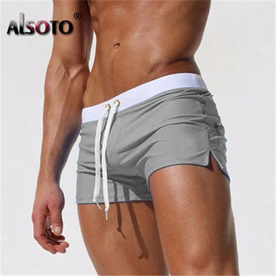 2023 Summer Sexy New Beach Shorts Men swimsuit Casual Mens Shorts Gyms sunga Swimwear Boardshorts Joggers Trunks mayo homme