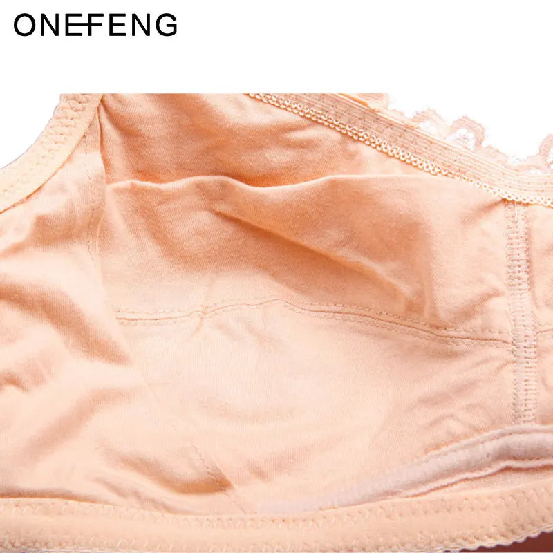 ONEFENG 6019 Mastectomy Bra for Breast Cancer Women Designed with Pockets Fill Silicone Boobs Prosthesis