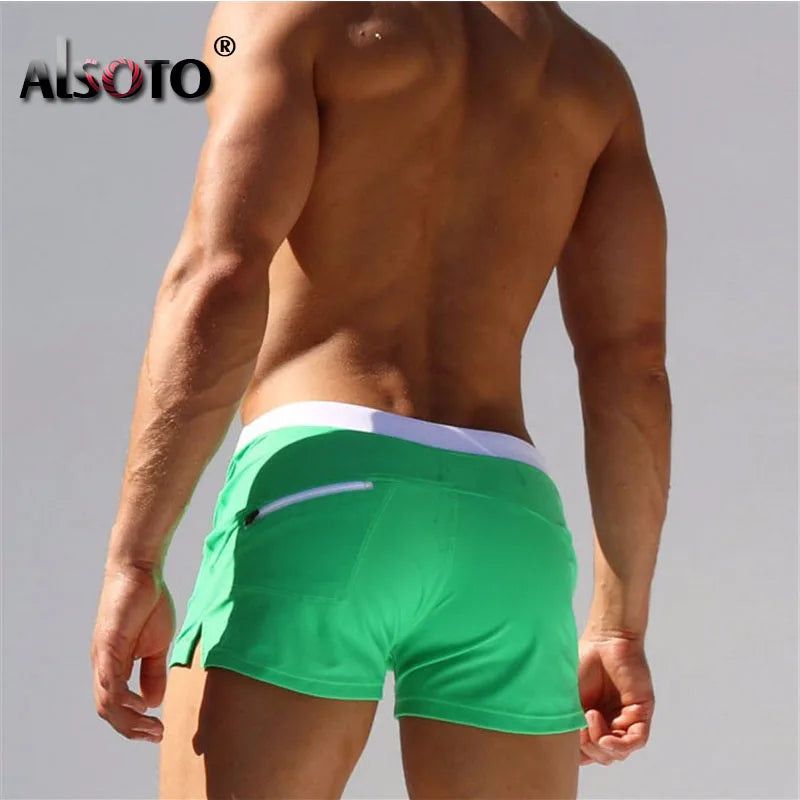 2023 Summer Sexy New Beach Shorts Men swimsuit Casual Mens Shorts Gyms sunga Swimwear Boardshorts Joggers Trunks mayo homme