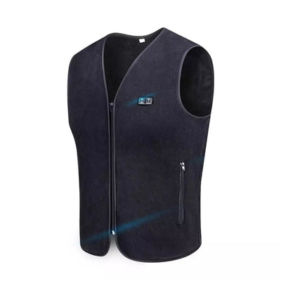 Winter USB Heated Vest 3-speed Adjustable Temperature Self-heating Vest Washable Sleeveless Heating Jacket for Outdoor Sport