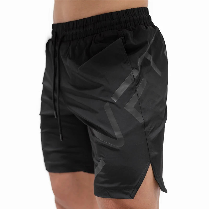 New Summer Men Gym Shorts Fashion Brand Slim Fitness Bodybuilding Short Pants Mens Shorts Elastic Waist Sportswear Shorts