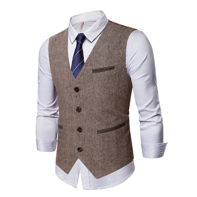 Sleeveless Men Vest Retro Waistcoat Men's Coats Man Coat Male Clothes Jackets Clothing Tactical Padded Mens Vests Golf