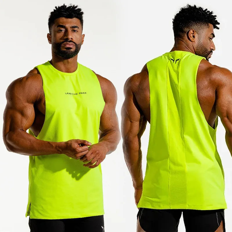 new Brand Bodybuilding Cool Fluorescent Colors Tank Top Men Gyms-clothing Stringer Fitness Gyms Shirt Muscle Workout Tank Top