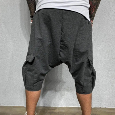 Breathable Shorts Men Casual Shorts Summer Joggers Shorts Men Drawstring Harem Pants Shorts Fifth Pants Mens Shorts short homme