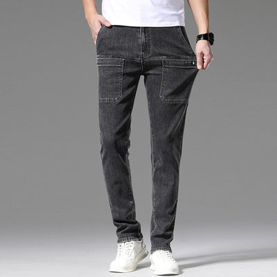 Men's Jeans Multi-pocket Casual Trousers