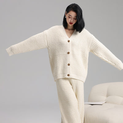 Pajamas Women's Long-sleeved Cardigan Soft Casual Suit