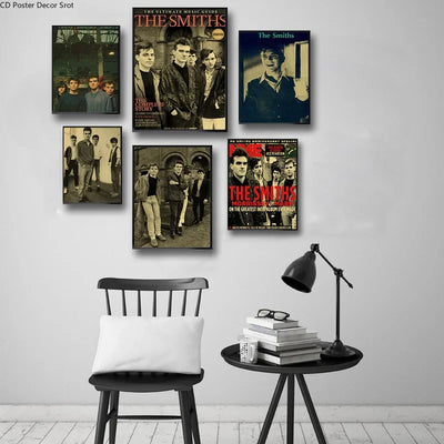 Rock Band The Smiths Retro Poster The Queen Is Dead Kraft Paper DIY Vintage Home Room Bar Cafe Decor Aesthetic Art Wall Painting