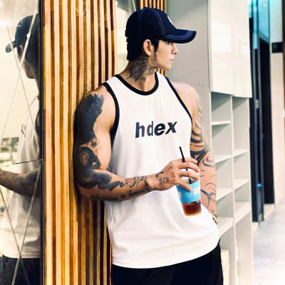 Men Sleeveless Shirts Tank Tops Cotton Basketball Gym Fitness Sportswear Underwear Clothes Men Workout Vest Top