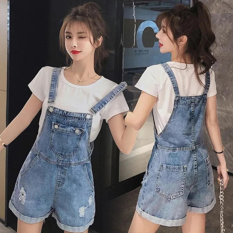 Denim Strap Dress 2023 New Summer Women Fashion Denim Dress Sundress Casual Slim Overalls Dresses Mini Jeans Dress Jumpsuits