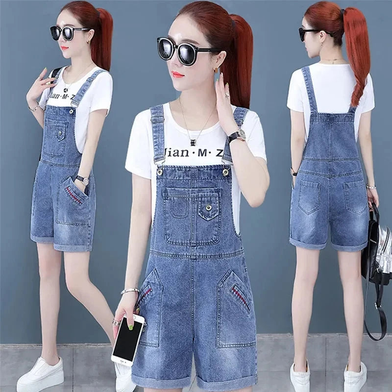 Denim Strap Dress 2023 New Summer Women Fashion Denim Dress Sundress Casual Slim Overalls Dresses Mini Jeans Dress Jumpsuits