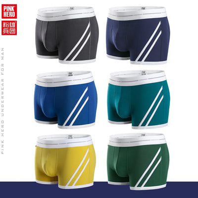 PINK HERO Fashion Men Shorts  Men Comfortable Cotton Underwear Boxer Briefs fancy underwear boxers for men boxer shorts