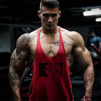 2022 Cotton Gyms Tank Tops Men Sleeveless Tank Tops For Boys Bodybuilding Clothing Undershirt Fitness Stringer Vest