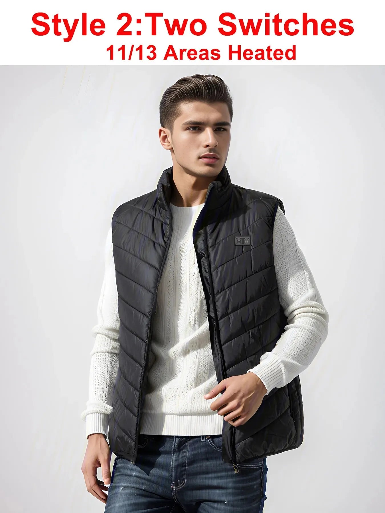 17/9 Areas Heated Vest Men Electric Heating Vest Usb Heated Jacket Heated Vest Women Heated Bodywarmer Heated Down Jacket Winter