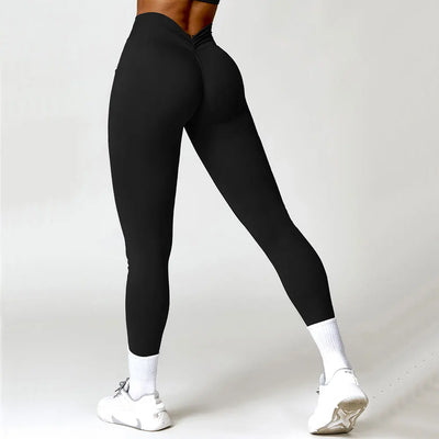 Yoga Pants Sport Leggings Women High Waist Push Up Woman Scrunch Butt Tights Quick Drying Fitness Workout Leggings Gym Clothing