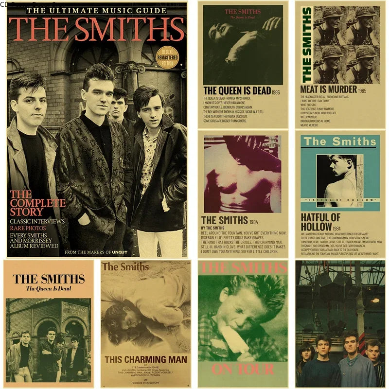 Rock Band The Smiths Retro Poster The Queen Is Dead Kraft Paper DIY Vintage Home Room Bar Cafe Decor Aesthetic Art Wall Painting