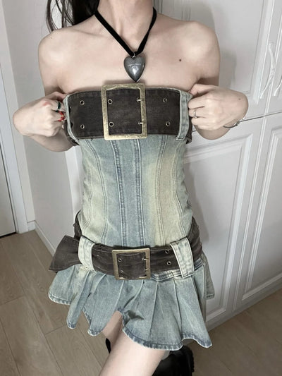  Sexy Wrap Chest Belted