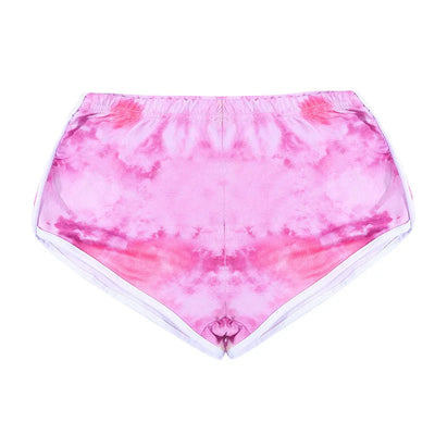 High Waist Sexy Short Pants Women 2023 Summer Tie Dye Printed Sports Hot Pants Fashion Casual Shorts Beach Female Clothing Y2k