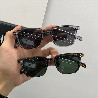 2024 Fashion Square Driver Sunglasses Men Vintage Shades Male Sun Glasses Brand Design Mirror Retro Oculos De Sol Masculino