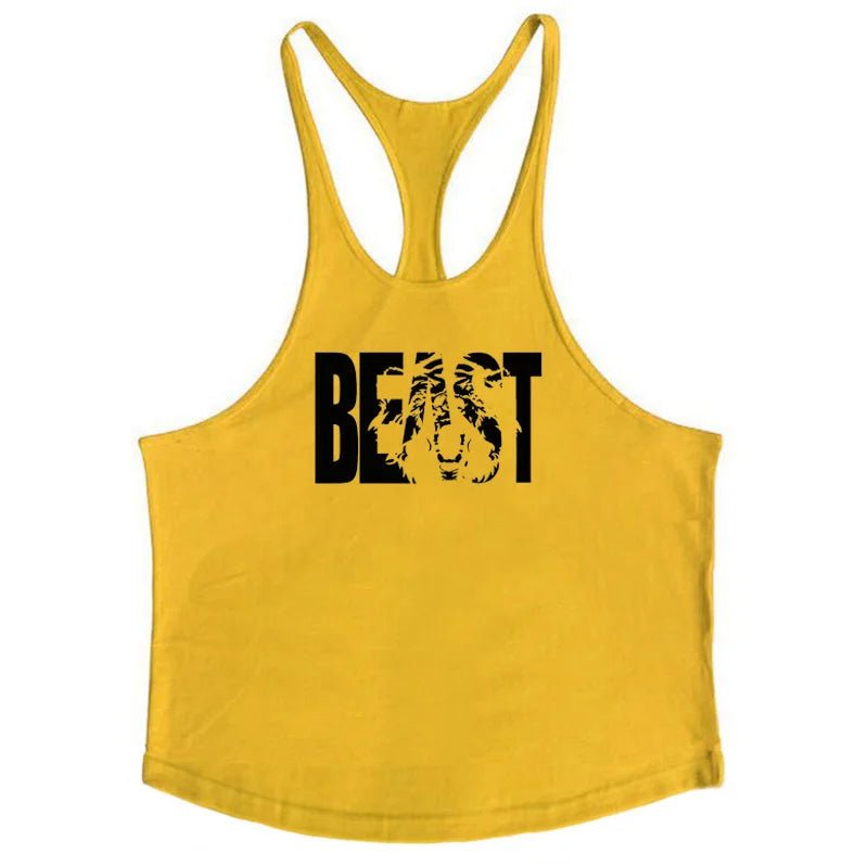 2022 Cotton Gyms Tank Tops Men Sleeveless Tanktops For Boys Bodybuilding Clothing Undershirt Fitness Stringer Vest