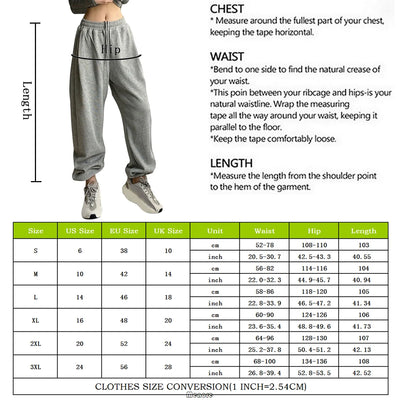 Women pants Black Jogging Sweatpants Women for pants Baggy Sports Pants Gray Jogger High Waist Sweat Casual Female Trousers