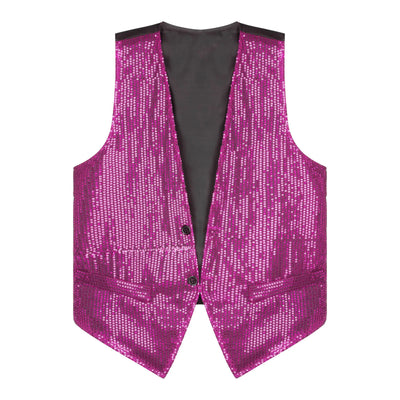 Mens Sparkling Sequins Vests Fashion Mans Sleeveless Waistcoat for Jazz Hip-hop Rave Dance Party Clubwear Performance Costume