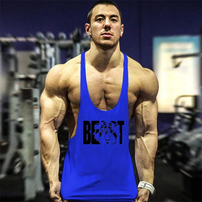 2022 Cotton Gyms Tank Tops Men Sleeveless Tank Tops For Boys Bodybuilding Clothing Undershirt Fitness Stringer Vest