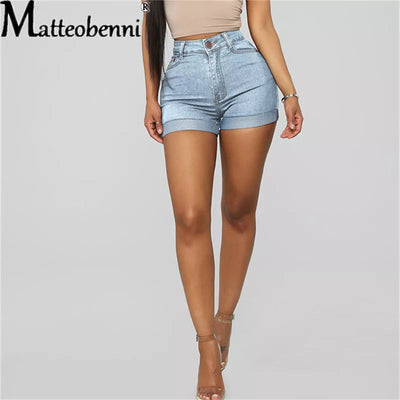 Sexy High Waist Crimping Hip Lift Women Short Jeans Summer Fashion Stretch Denim Shorts New Casual Push Up Vintage Street Shorts